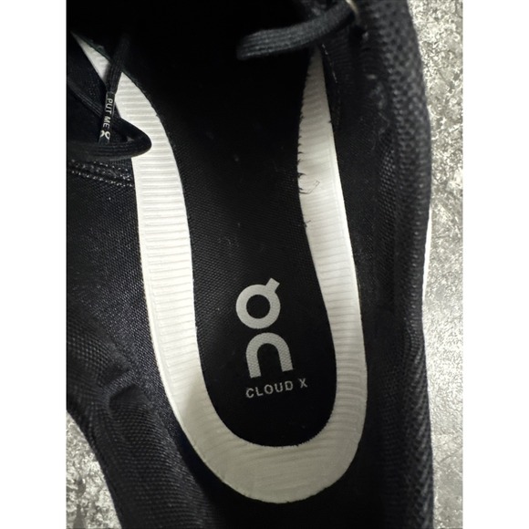 ON CLOUD X CLOUD TEC HELION  WHITE/BLACK WOMENS ATHLETIC TENNIS SHOES 10.5 - Picture 9 of 14